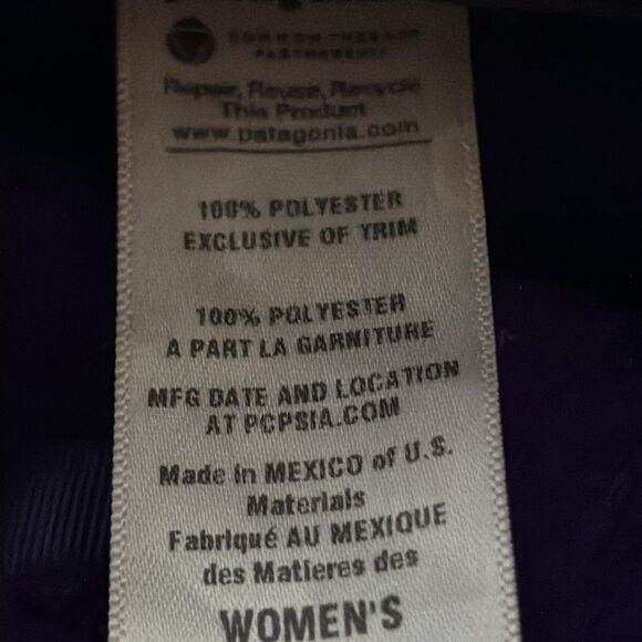 Patagonia Purple Polartech Full Zip Soft Fleece Size Small - Picture 12 of 12